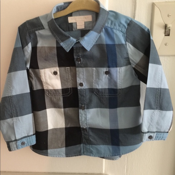 infant burberry shirt